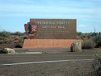 USA - Petrified Forest National Park AZ - Entrance Sign (24 Apr 2009)